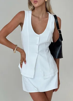 Linen Vest Top thumbnail 1