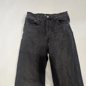 Levis Ribcage Straight Ankle Pants Women Size 28 Gray Jeans High Rise thumbnail 2