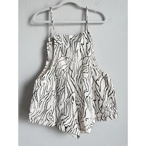 Princess Polly‎ Zebra Print Short Overalls Cream Sz 4 Utopia Romper Festival NEW thumbnail 10