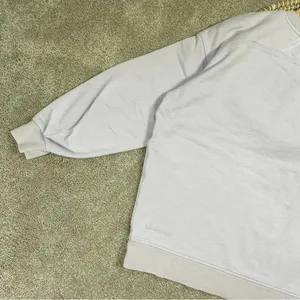 Lululemon Perfectly Oversized Crew Neck Sweatshirt Cotton Terry Lavender Dew 6 thumbnail 8