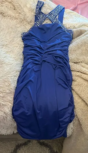 Blue sequin cross dress thumbnail 1