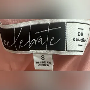 Celebrate sz 8 pink long formal dress thumbnail 2