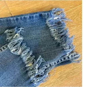 Free People Great Heights Fringe Frayed Hem Denim Skinny Jeans‎ Size 29 Boho thumbnail 5