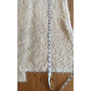 POL Boucle Eyelash Cardigan Sweater Beige Size M Boho Open‎ Front Asymmetric thumbnail 5
