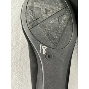 Andiamo Wedge Pumps Size 10 Black‎ Beaded Toe Slip On Shoes thumbnail 6
