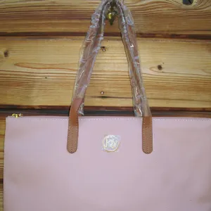 Joy Mangano Pink Leather Tote Bag Pink thumbnail 4