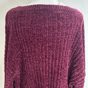 Time and Tru women Burgundy Crew Neck Sweater Size XXXL . thumbnail 5