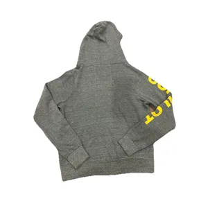 Aviator Nation Grey 5 Stripe Copilot Zip Up Hoodie Size Small Preppy Coding thumbnail 6