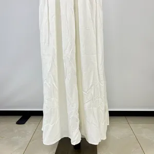 NWOT Farm Rio Linen Blend White Sleeveless Maxi Dress Size M thumbnail 4