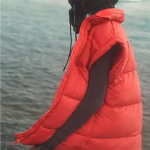 NWT FP Movement Free People‎ In a Bubble Puffer Vest Orange Size M Primaloft thumbnail 5