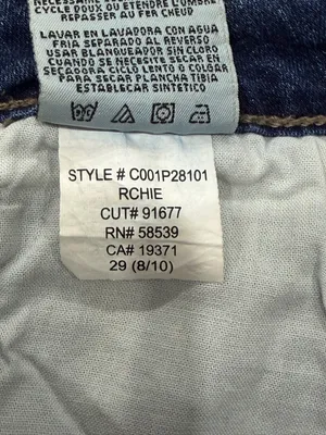 Women's Skinny Jeans in Dark Blue Stretch Denim thumbnail 7