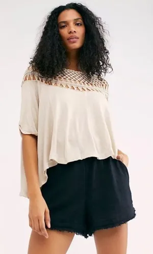 Free People We The Free Collette Tee Top thumbnail 1