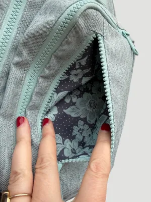 Vera Bradley Reactive Heathered Teal Reef Blue Sling Backpack thumbnail 4