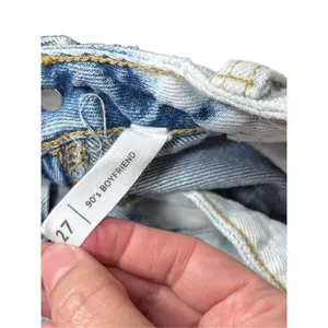 PacSun Womens 90s Boyfriend Jeans Blue Wash‎ Bleach Spots High Waist Size 27 thumbnail 8