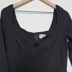 Unique Vintage Women Dress 1X/16 Black Lamar Sweetheart Swing 1950s Retro thumbnail 4
