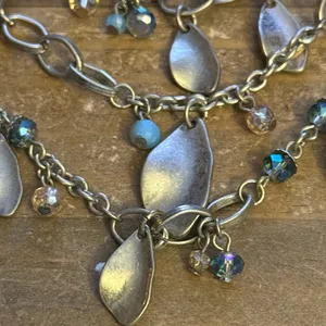 Vintage Loft triple strand layered charm necklace thumbnail 3