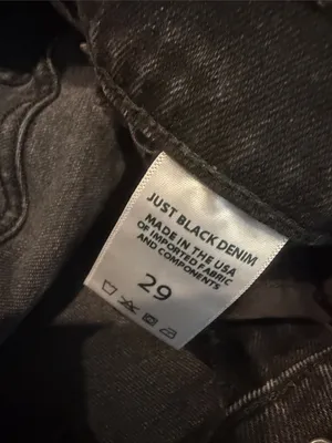 JUST BLACK black wide leg jeans thumbnail 4