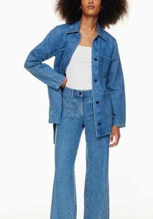 Aritza Wilfred Free Adrift Ocean Medium Blue Women Jeans Sz 8 thumbnail 1