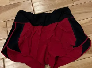 Athleta Red and Black Athletic Shorts thumbnail 1