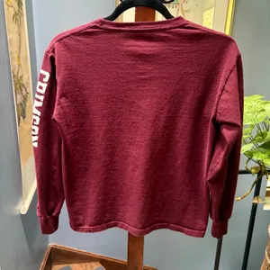 Champion y2K VTG Harvard Crimson 100% Cotton Long Sleeve Tee sz Youth M (Women's Small) thumbnail 5
