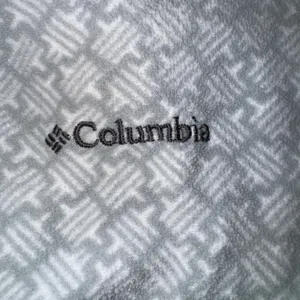 Columbia Womens Pullover Top Medium Gray‎ Geometric Print Quarter Zip Active thumbnail 4