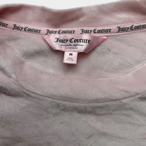 Juicy Couture Pink Velour Rhinestone Logo Lounge Set Top & Joggers Medium thumbnail 3