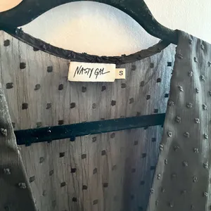 Nasty Gal front tie plunge blouse thumbnail 3