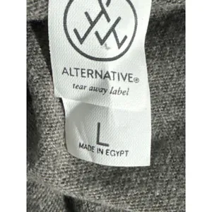 Alternative Apparel Womens L Keepsake Long Sleeve Tee Gray Vintage Jersey Shirt thumbnail 4