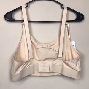 NWT MomCozy Milk Pumping Bra Nude Adjustable Post Maternity thumbnail 3