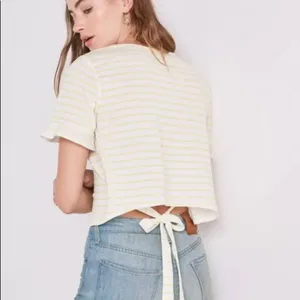 Lucky Brand NWT Yellow Stripe Tee WMNS Sz Xl thumbnail 2