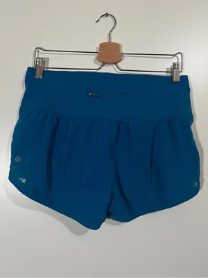 Lululemon Pace Perfect Shorts in Whirlpool Blue Size 8 Brief-Lined 3” thumbnail 4