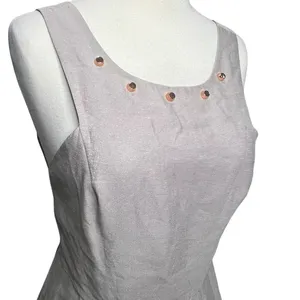 BCBGeneration Mini Dress 2 Light Gray Metallic Studded Pockets Fit Flare HOCO‎ thumbnail 3