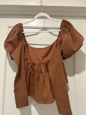 Francesca's Brown top thumbnail 2