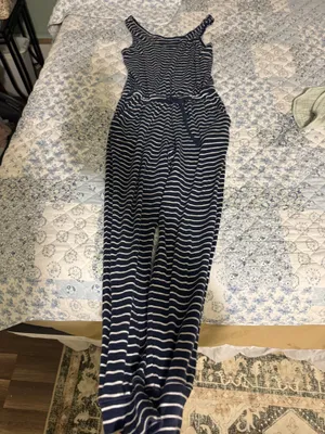 Aerie blue and white jumpsuit thumbnail 3