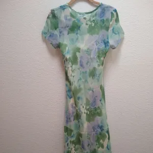 Vintage 90s Sheer Floral 2 Piece Dress thumbnail 3