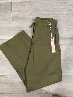 Tinsel Town Denim Couture High Waisted Cargo Pants Zip Front thumbnail 4