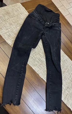 Abercrombie & Fitch Maternity Black Skinny Jeans Super Skinny Ankle Size 27/4R thumbnail 1