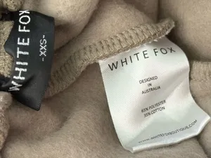 White Fox Vol.3 Logo Joggers Size XXS thumbnail 4