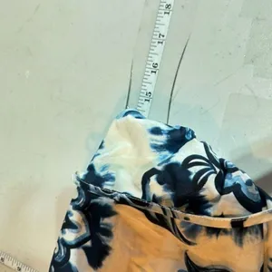 NWT Zara XS Floral Printed Ruched Cami‎ Tank Top Y2K Inspired THE OC White Blue thumbnail 12