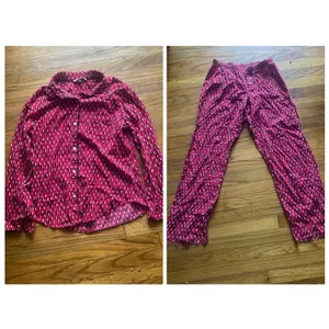 Victoria’s Secret Penguin PJ Set S Red Pants Cozy thumbnail 2