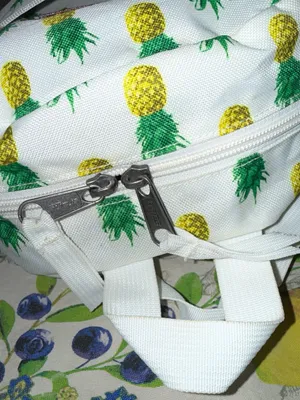 Jansport White Pineapple Print Backpack -Medium thumbnail 5
