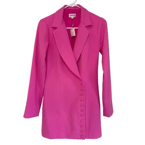 superdown Armida Button Blazer Dress in Hot Pink X-small New Nwt Jacket Mini thumbnail 4