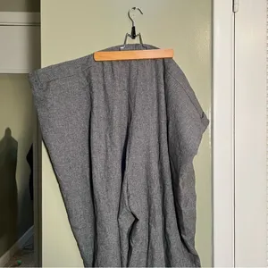BloomChic Women's Plus Size 30 Dress Pants Trousers Light Gray Straight‎ Pleated thumbnail 7