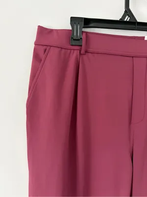 Halara Flex DayStretch High Rise Pocket Work Flare Pants Purple Cranberry NWT XL thumbnail 2
