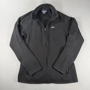 Patagonia Better Sweater Full Zip Jacket Womens Large Black Fleece thumbnail 1