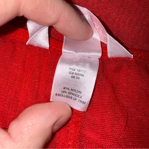 Victoria's Secret‎ Red Mesh Side Cut Out Sequin Hem Lingerie Chemise Sz L thumbnail 6