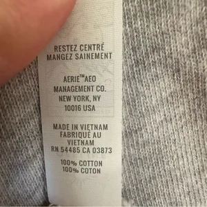 Offline Aerie Weekend Cutout Dress Sweatshirt Cotton Women’s Medium Heather Gray thumbnail 8