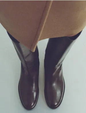 Mango Leather High Boots thumbnail 1