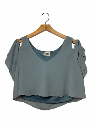 Show Me Your Mumu Sadie Ruffle Crop Top thumbnail 2