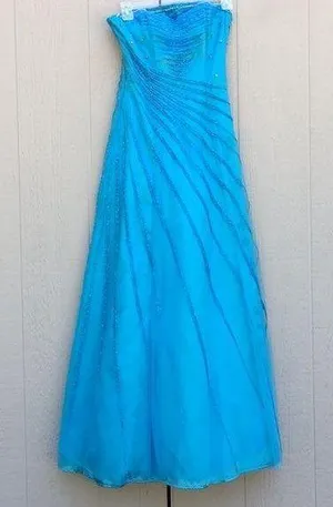 Cache rhinestone full ball gown dress thumbnail 1